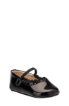 Elephantito Kids'  Ava Ballet Flat In Patent Black