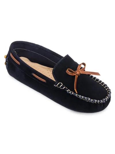 Elephantito Baby Boy's Leather Driving Loafers In Black
