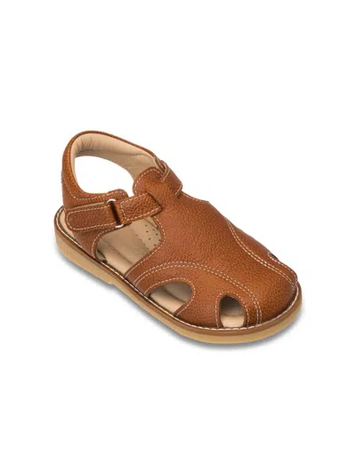 Elephantito Baby Boy's Spencer Leather Fisherman-style Sandals In Brown