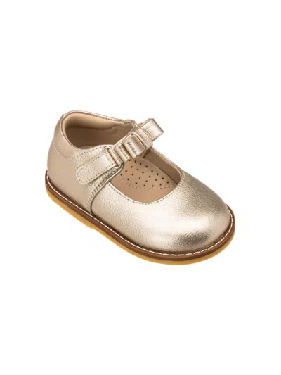 Elephantito Baby Girl's Bow-detail Mary Janes In Gold