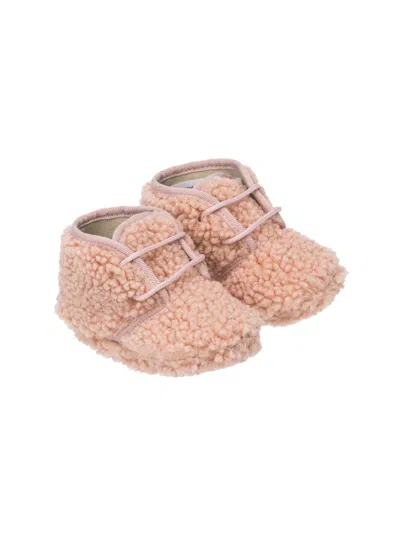 Elephantito Baby Girl's Faux-shearling Booties In Pink