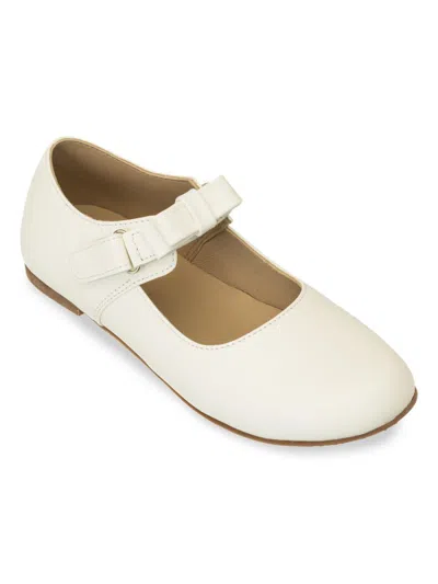 Elephantito Baby's, Little Girl's & Girl's Charlotte Mary Jane Flats In Brown