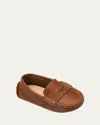 Elephantito Boy's Lakke Driver Loafers, Baby In Tan