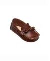 Elephantito Contrasting Stitching Driver Loafer - Baby In Apache