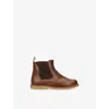 Elephantito Kids' Bootie Leather Boots Brown Eur 26 / 8.5 Uk In Brown