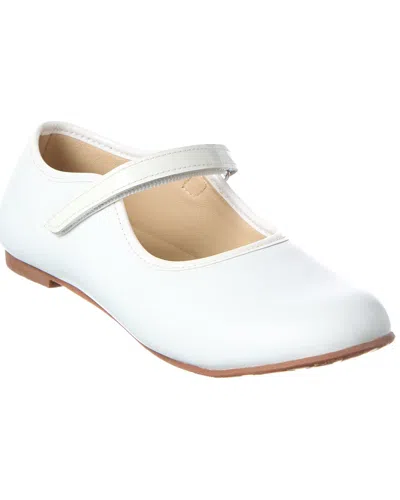 Elephantito Coco Leather Mary Jane In White