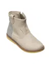 Elephantito Color Block Leather Boot In Neutral