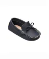 Elephantito Contrasting Stitching Driver Loafer - Little Kid In Navy