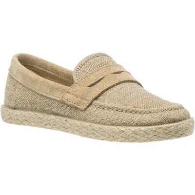 Elephantito Kids'  Espadrille Penny Loafer In Beige
