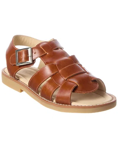 Elephantito Fisherman Leather Sandal In Brown