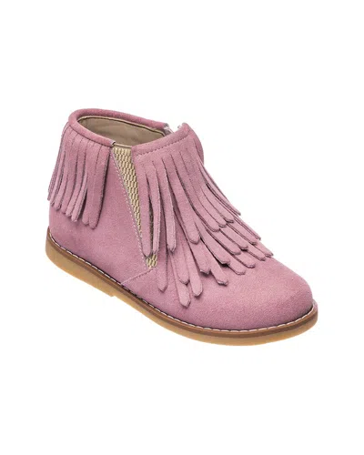 Elephantito Fringe Leather Boot In Pink