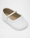 Elephantito Kids' Girl's Ava Baby Ballet Pre Walkers, Baby In White