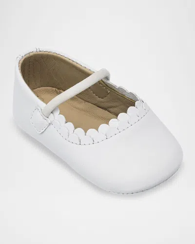 Elephantito Kids' Girl's Ava Baby Ballet Pre Walkers, Baby In White