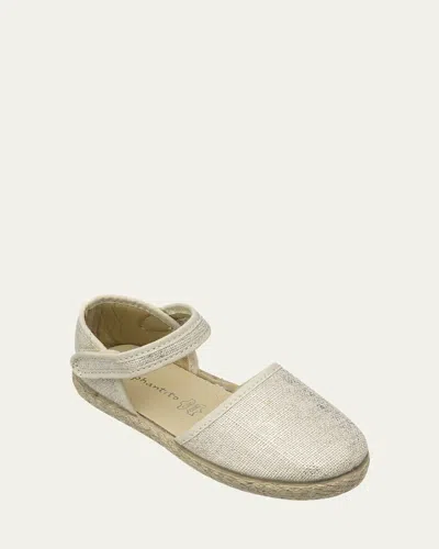 ELEPHANTITO GIRL'S LINEN CLASSIC ESPADRILLE SANDALS, BABY/TODDLER/KID