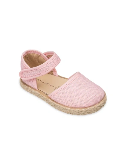 Elephantito Baby's & Girl's Linen Espadrilles In Linen Pink