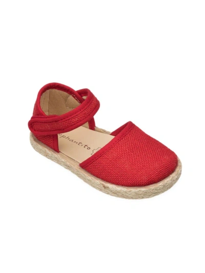 Elephantito Baby's & Girl's Linen Espadrilles In Linen Red