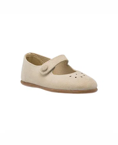 Elephantito Girl's Andi Mary Jane Shoes, Baby/toddler/kids In Suede Beige