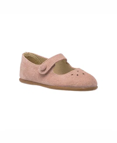 Elephantito Girl's Andi Mary Jane Shoes, Baby/toddler/kids In Suede Rose