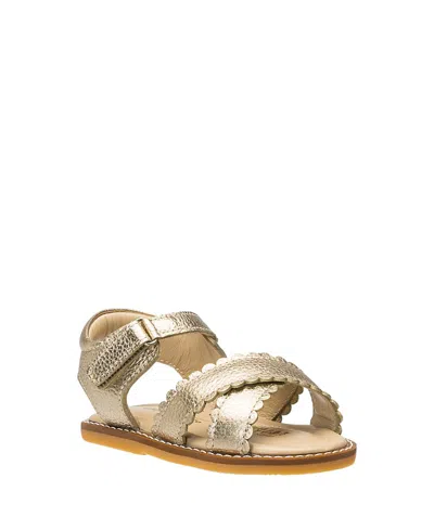 Elephantito Girls' Bloom Sandal - Toddler, Little Kid In Gold