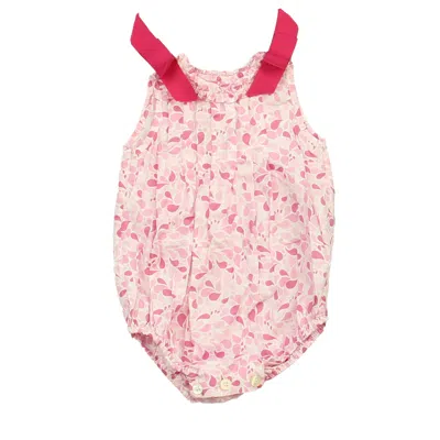 Elephantito Kids' Girls Pink Romper
