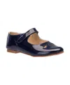 Elephantito Girl's Rosie Mary Jane Leather Shoes, Baby/toddler/kids In Patent Blue