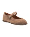 Elephantito Girls' Suede Mary Jane With Decorative Button - Toddler, Little Kid, Big Kid In Beige
