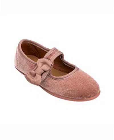 Elephantito Kids' Girls Velvet Bow Mary Jane - Toddler In Rose