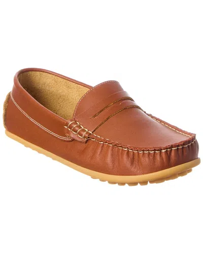 Elephantito Kids' Jp Leather Loafer In Brown