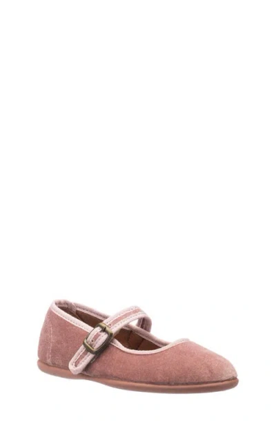 Elephantito Kids' Isa Velvet Mary Jane In Pink