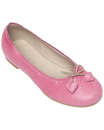 Elephantito Leather Flat In Pink