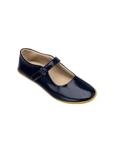 Elephantito Little Girl's & Girl's Bare Leather Mary Janes In Blue