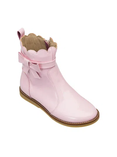 Elephantito Little Girl's & Girl's Cellia Leather Booties In Pink