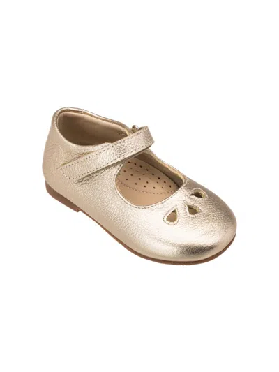 Elephantito Little Girl's & Girl's Rosie Leather Mary Janes In Gold