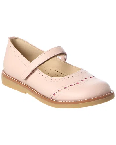 Elephantito Kids' Martina Leather Flat In Pink