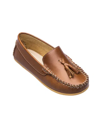 Elephantito Kids' Monaco Leather Loafer In Brown