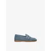 Elephantito Kids' Penny Suede Loafe In Blue