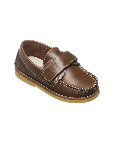 Elephantito Nick Leather Boat Shoe In Brown