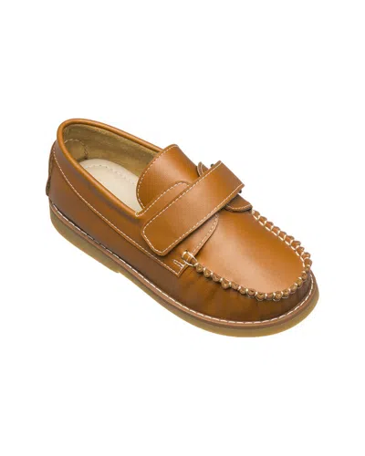 Elephantito Nick Leather Boat Shoe In Brown