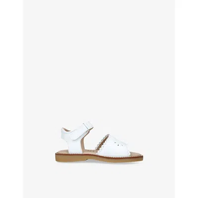 Elephantito Kids' Classic Leather Sandal In White