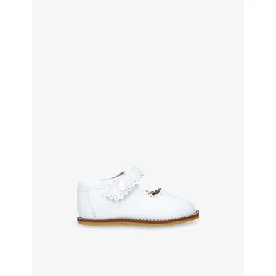 Elephantito Kids' Leather Mary Jane Shoe In White