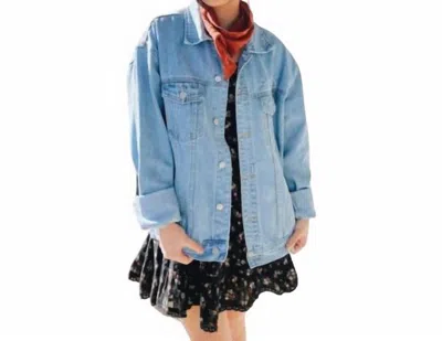 Elevated Faith What A Friend We Have In Jesus Jacket In Light Blue Denim In Multi