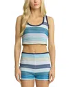 Elevator Disco Cassandra Crop Top In Multi