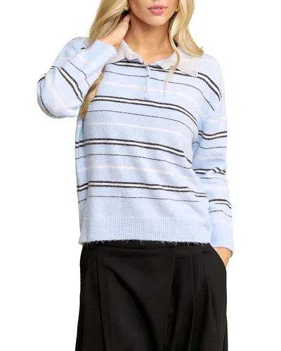 Elevator Disco Lucy Polo Sweater In Multi