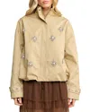 Elevator Disco Sandy Rhinestone Embellished Jacket In Multi