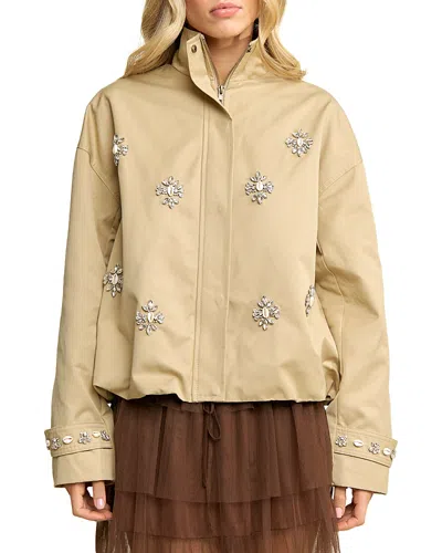 Elevator Disco Sandy Rhinestone Embellished Jacket In Multi
