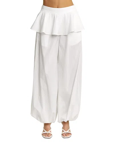 Elevator Disco The Show Peplum Pants In White