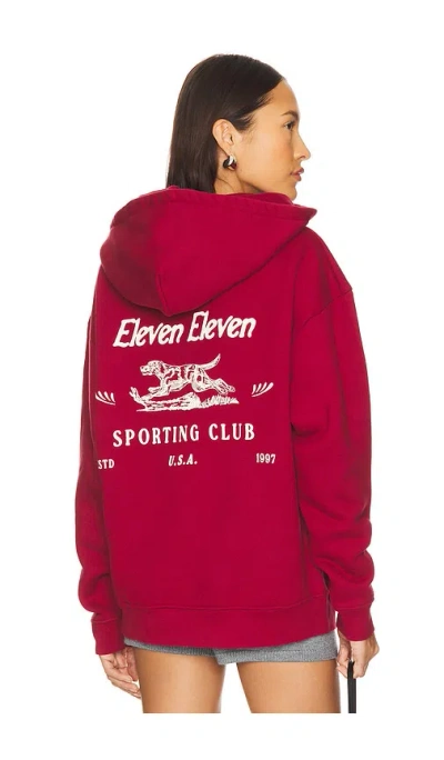 Eleven Eleven Caviar Cowboy Hoodie In 褐紫红色