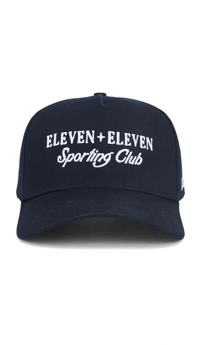 Eleven Eleven Sporting Club Cap In Navy