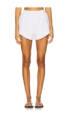 Eleven Eleven Waffle Shorts In White