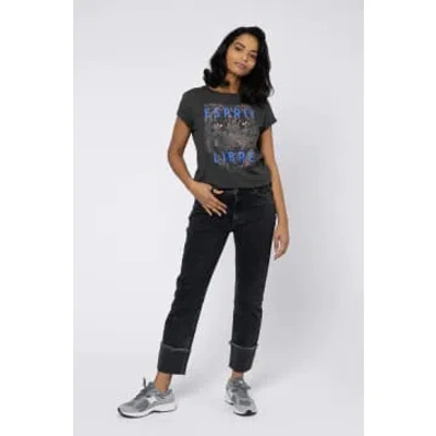 Eleven Loves Esprit Libre Neat Tee In Washed Black